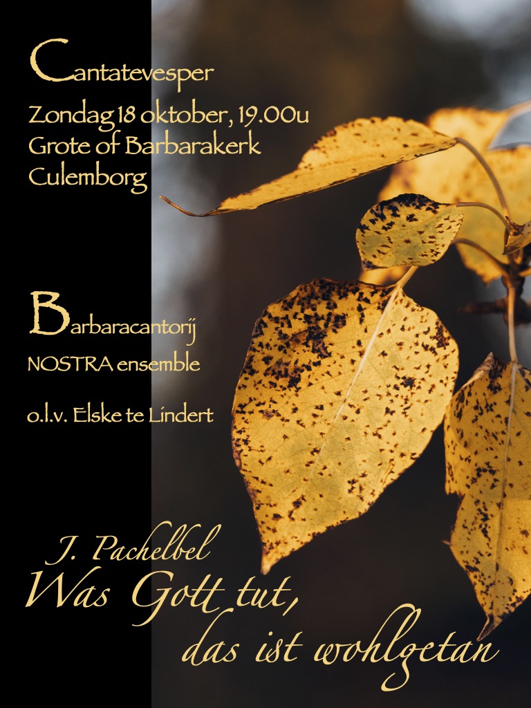 Cantatevesper – J. Pachelbel – Was Gott tut das ist wohlgetan